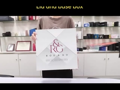 Lujo limpieza facial masajista Papel de embalaje 2 piezas robusto levantamiento de tapa caja regalo