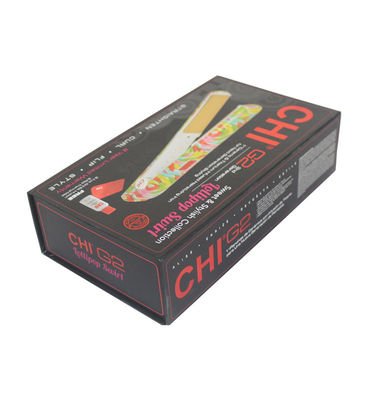 Pedido personalizado Aceptado Caja de cartón de cierre magnético Matte Black Diseño plegable
