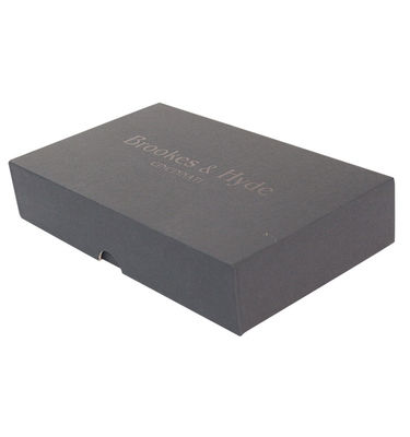 Logotipo personalizado aceptado Envases masculinos Verpackung en caja de regalo rígida de textura negra grande
