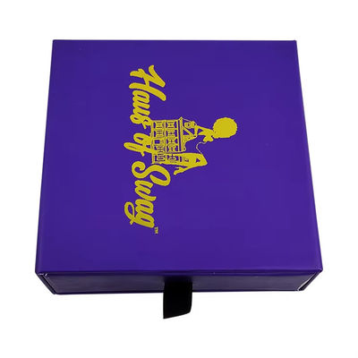 Caja de regalo deslizante pequeña con forma personalizada de 8x8, caja deslizante de joyería de papel artístico con asa, grosor de 2 mm