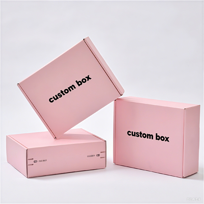 Caja de cartón corrugado impresa en CMYK / PANTONE para envío de productos de cuidado de la piel, regalo, diseño de lujo personalizado
