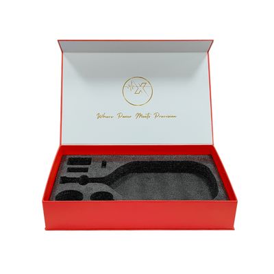 Cajas magnéticas grandes personalizadas al por mayor con impresión para embalaje de raquetas de bádminton y pádel, cajas de regalo grandes con impresión de logotipo