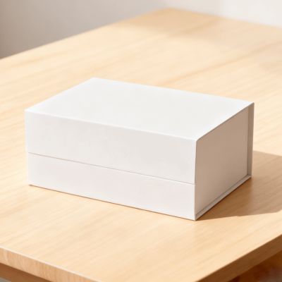 A5 Shallow Empty Black Magnetic Gift Boxes For Retail Packing Paperboard With Stamping Vanishing Printing