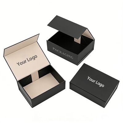 Cajas rígidas de embalaje de cartón corrugado reciclable de tamaño personalizado, caja de regalo magnética plegable de lujo