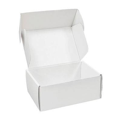 Ropa de mascotas personalizada Caja de embalaje de arneses para perros Caja plegable de envío de correo blanco Caja corrugada
