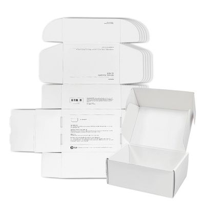 Ropa de mascotas personalizada Caja de embalaje de arneses para perros Caja plegable de envío de correo blanco Caja corrugada