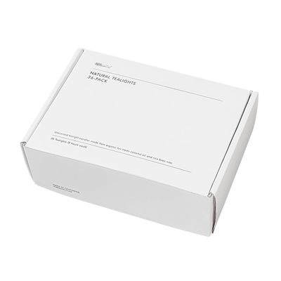 Estilo de moda Rectangular Mailer Papel Caja Blanco zapatos y ropa Cajas de envío