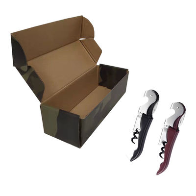 Embalaje de la caja de correo Eléctrico de abertura de vino Conjunto con tapón de corcho personalizable y logotipo