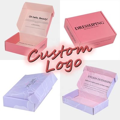 Envases de envío ondulados reciclables Caja de correo para zapatos y ropa pedido a medida