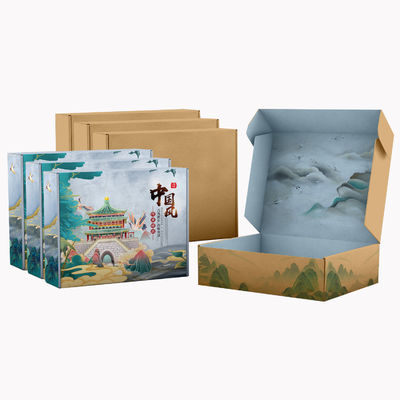 Superficie mate acabado personalizado caja de correo de flauta corrugada para envío y embalaje