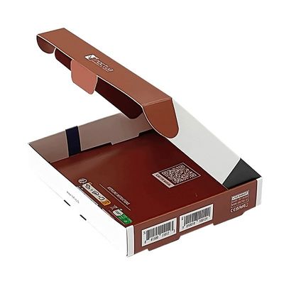 Colorido logotipo impreso a medida de envío caja de regalo de papel para el embalaje de cosméticos 300g flauta CCNB