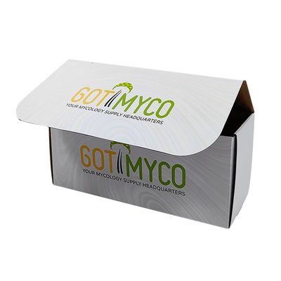 Caja de embalaje de cartón corrugado reciclable, caja de envío de correos para cosméticos
