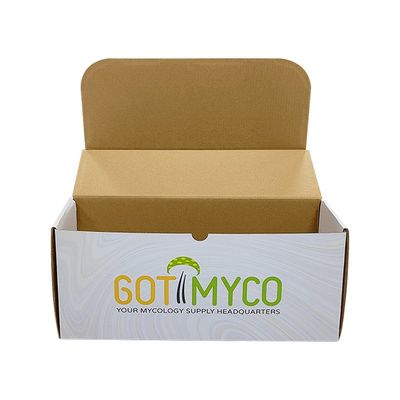 Caja de embalaje de cartón corrugado reciclable, caja de envío de correos para cosméticos