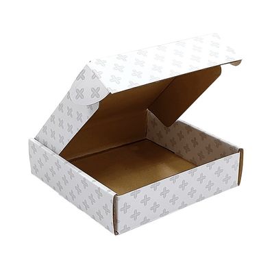 Logotipo personalizado Color Cosmético Embalaje corrugado Caja de correo Garantizar y tamaño personalizado