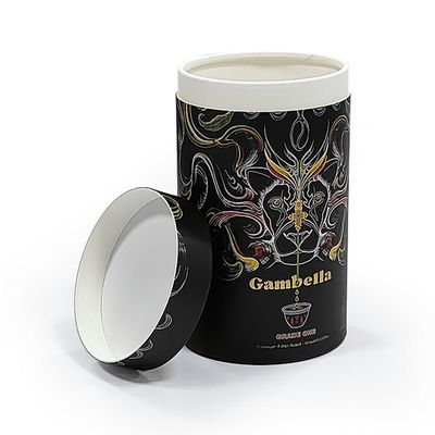 Logotipo personalizado Caja de cilindro de cartón cilindro redondo para cosméticos