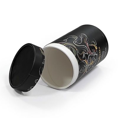 Logotipo personalizado Caja de cilindro de cartón cilindro redondo para cosméticos