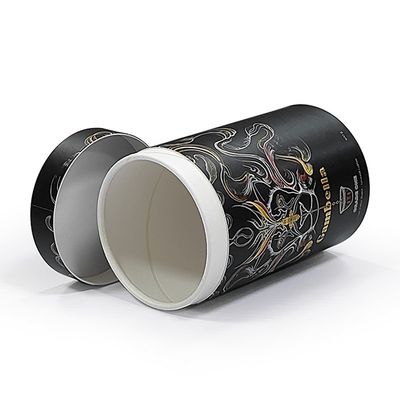Logotipo personalizado Caja de cilindro de cartón cilindro redondo para cosméticos