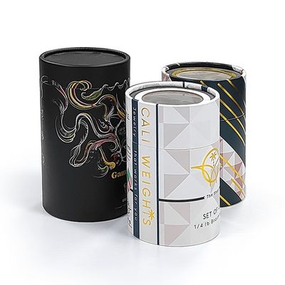Logotipo personalizado Caja de cilindro de cartón cilindro redondo para cosméticos