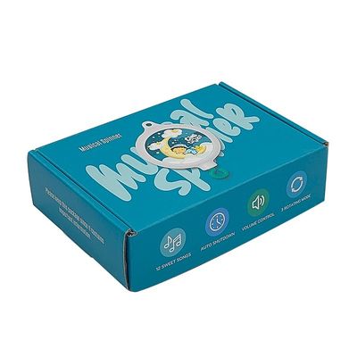 Caja de papel corrugado plegable