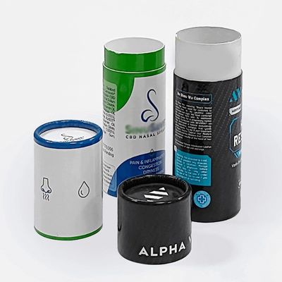 Cajas de tubos de papel reciclado para el envío de correo Embalaje Cajas de velas redondas personalizadas
