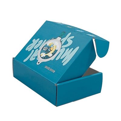 Caja de papel corrugado plegable
