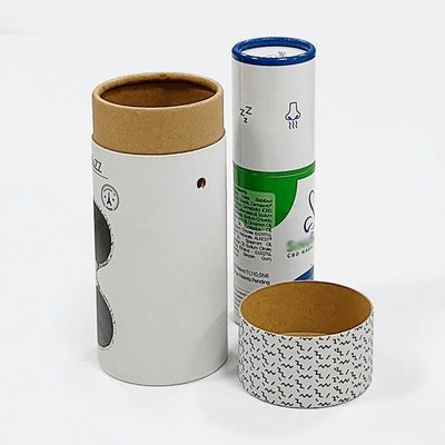 Cajas de tubos de papel reciclado para el envío de correo Embalaje Cajas de velas redondas personalizadas