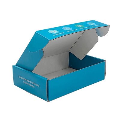 Caja de papel corrugado plegable
