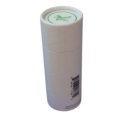 Caja de regalo de tubos de papel reciclables y elegantes Estampado en caliente con pegatinas Logotipo personalizado