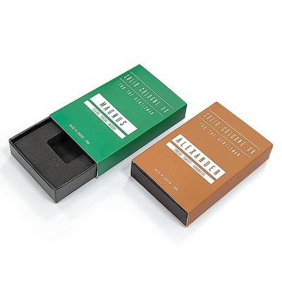 Cajas de cartón rígidas de estilo cajón de papel duro caja de embalaje de manga