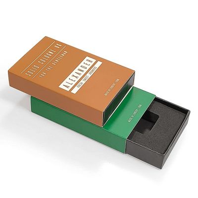 Cajas de cartón rígidas de estilo cajón de papel duro caja de embalaje de manga