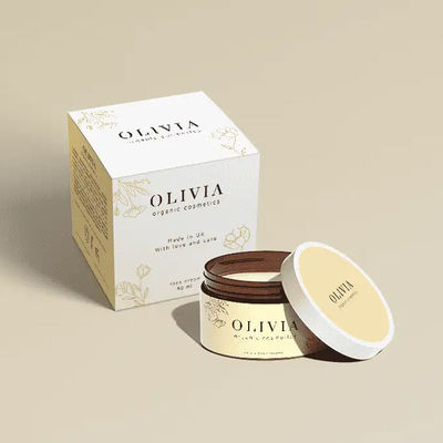 Papel de revestimiento UV Cajas de recolección de papel de recolección Cajas plegables cuadradas Caja de almacenamiento de velas perfumadas