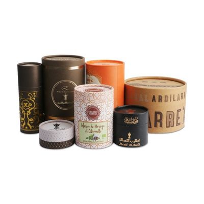10 ml 30 ml 50 ml Caja de embalaje de tubos cilindro redondo para velas Cosméticos