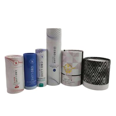 Caja de embalaje de tubos personalizados Tubo de papel reciclable para botellas de cosméticos