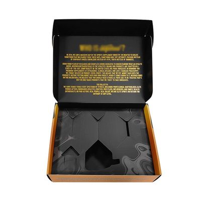 Caja de envío de flor de perfume en relieve personalizada Estructura de material reciclable