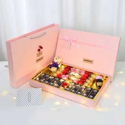 Cajas de embalaje de regalo de San Valentín Rectángulo Caja de embalaje de cartón rígido