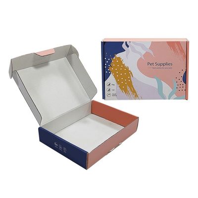 Caja de cartón corrugado CMYK personalizada para envío de ropa grande y embalaje personalizado