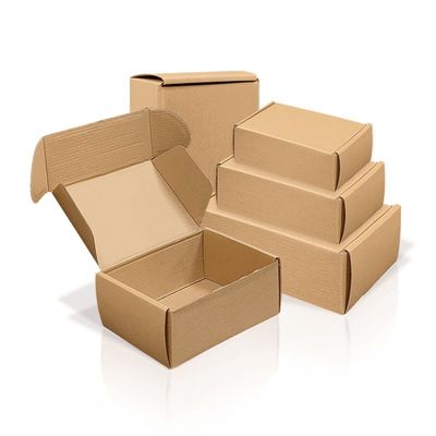 Embalaje de cajas de correo de papel kraft personalizado Cajas de correo de cartón corrugado reciclable