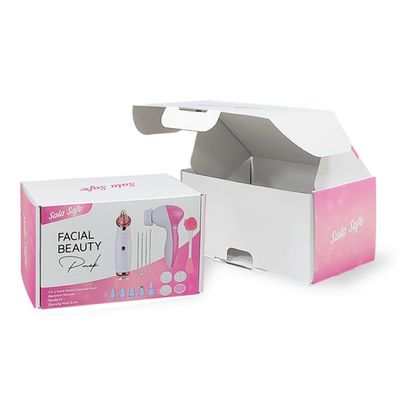 Cajas de embalaje de paquetes planos de color rosa reciclables para el kit de herramientas de limpieza eléctrica