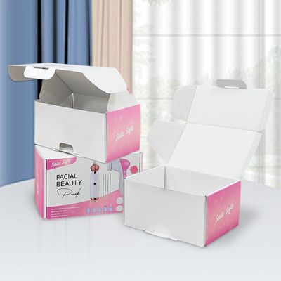 Cajas de embalaje de paquetes planos de color rosa reciclables para el kit de herramientas de limpieza eléctrica