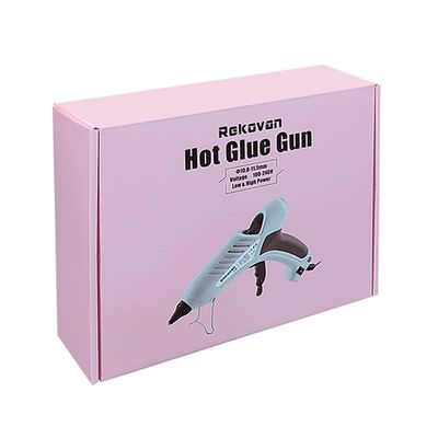 Cajas de embalaje de paquetes planos de color rosa reciclables para el kit de herramientas de limpieza eléctrica
