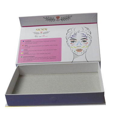 Cajas rígidas de lujo para el cuidado facial masajeador crema de protección solar caja de papel cosmético cajas de embalaje magnético