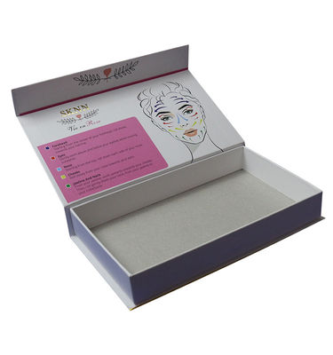 Cajas rígidas de lujo para el cuidado facial masajeador crema de protección solar caja de papel cosmético cajas de embalaje magnético