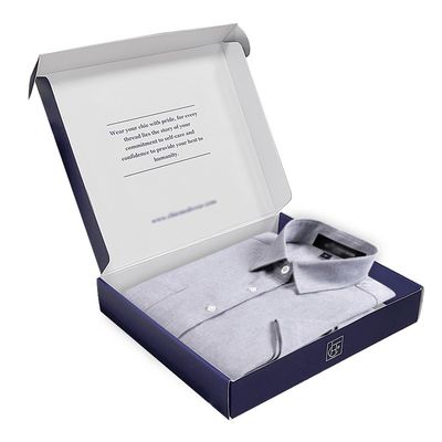 Embalaje de caja de correo de papel reutilizable para suéter blusa camisa y pantalones