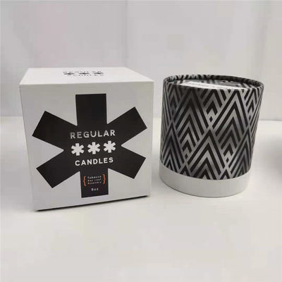 Jarrón de vela personalizado con tapa y caja de regalo Cajas de embalaje en impresión CMYK/PANTONE