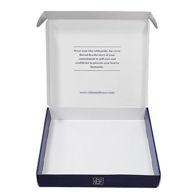 Embalaje de caja de correo de papel reutilizable para suéter blusa camisa y pantalones