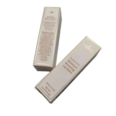 Display de venta al por menor Estampado en caliente Lápiz labial Caja de embalaje de papel cosmético con diseño colorido