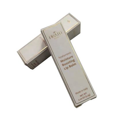 Display de venta al por menor Estampado en caliente Lápiz labial Caja de embalaje de papel cosmético con diseño colorido