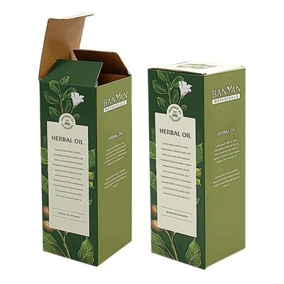 Cajas de embalaje cosmético de papel recubierto de caja plegable de fondo automático 350g 500g