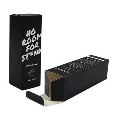 Cajas de embalaje cosmético de papel recubierto de caja plegable de fondo automático 350g 500g
