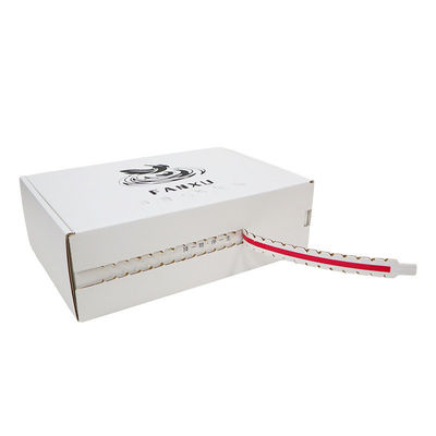 Rectángulo Blanco Corrugado Cajas de correo Cajas de cartón con cremallera Para embalaje de regalos